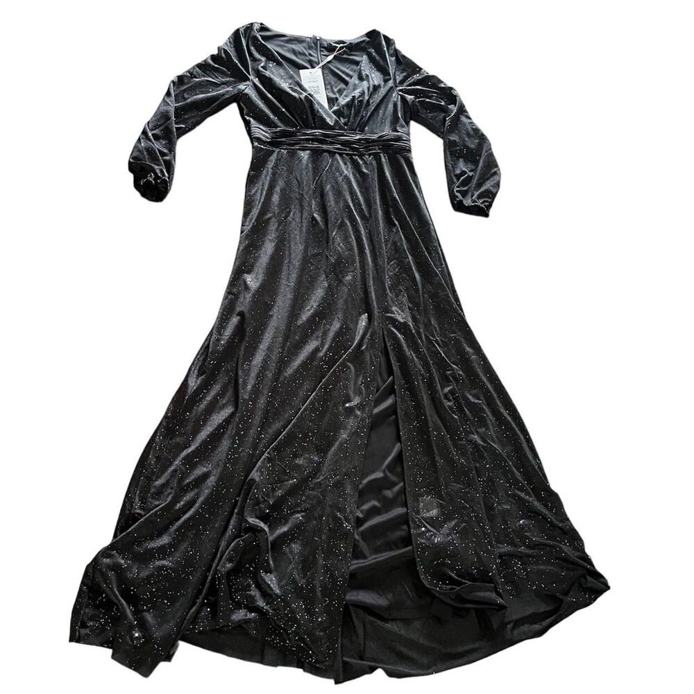 Ever Pretty Maxi Dress Formal Prom Black Split